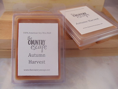 #ad Autumn Harvest Soy Wax Clamshell Melt Tart 2wks of Fragrance $3.01