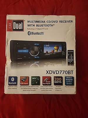 #ad Dual 200W 1 DIN In Dash Bluetooth Car Stereo CD Player Receiver XDM280BT $45.00