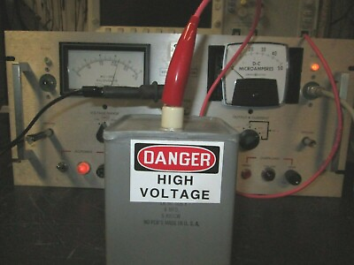 #ad 5kV 6uF High Voltage Capacitor TESTED 5000VDC Made in USA Plastic Capacitors Co $395.00