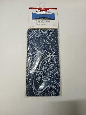 #ad Mission Enduracool Navy Blue White Bandana Chemical Free Cooling Wrap $9.79