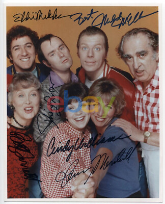 #ad Laverne and Shirley Cast Signed 8x10 Photo reprint $19.95