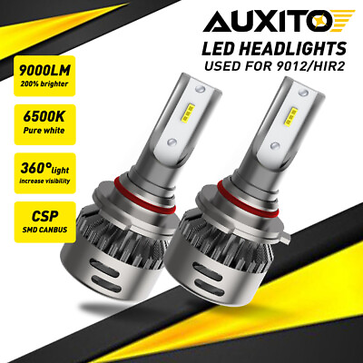 #ad AUXITO 9012 LED Headlight Bulb kit Hi Low Beam 6500K Super Bright High Power 48W $19.94