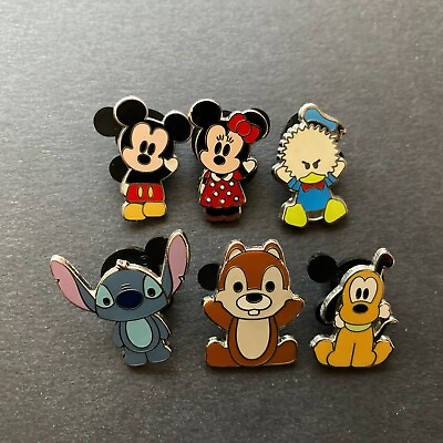 #ad Cute Characters Mini Pin Set 6 PINS Disney Pin 45989 $25.60