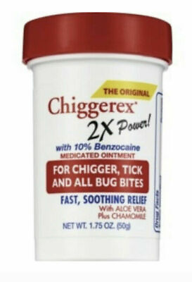 #ad Chiggerex 2x Power Chigger Relief Medicated Ointment 1.75oz EXPIRES 3 2025 $7.99