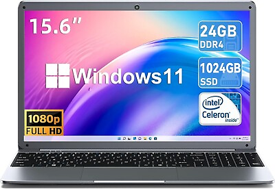 #ad #ad SGIN 15.6quot; Laptop 24GB RAM 1024GB SSD Intel Celeron Quad Core 2.9 GHz HD 1080P $1196.00