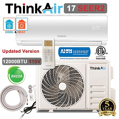 #ad 12000 BTU Mini Split 17 SEER2 Ductless Air Conditioner Heat Pump 1 Ton 110V $495.00