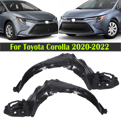 #ad For 2020 2021 2022 Toyota Corolla 2PCS Driver amp; Passenger Side Fender Liner Pair $59.95