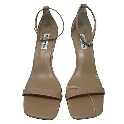 #ad Steve Madden Shaye Sandals Womens Size 11 Beige Ankle Strap Stiletto Heeled NEW $35.00