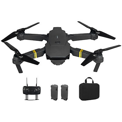 #ad RC 4K Drone HD Wide Angle Camera Drones E58 WiFi Foldable Quadcopter 2 batteries $27.96