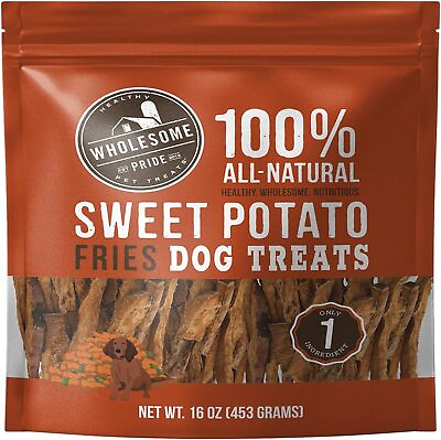 #ad Wholesome Pride Sweet Potato Fries All Natural Single Ingredient Dog Treats 16 $64.62