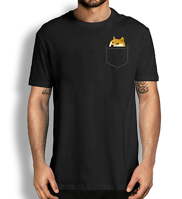#ad Traders Tee Dogecoin Pocket Meme Shirt Dogecoin to the Moon Crypto T Shirt $19.99