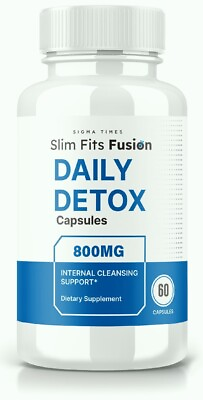 #ad Slim Fits Fusion Daily Detox Pills for Internal Cleanse and Weight Loss 60ct $19.95