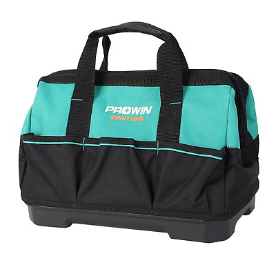 #ad 14 inch Tool Bag Multi pocket Tool Organizer with Plastic Waterproof Bottom W... $29.51