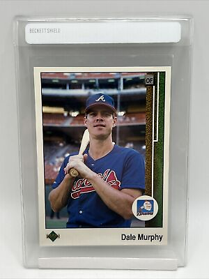 #ad 1989 Upper Deck Dale Murphy Baseball Card #357 Mint FREE SHIPPING $1.25