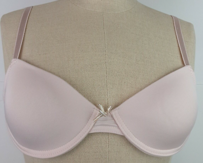 #ad Nicole Miller RN 90410 New York Ladies Pink Underwire Bra Size 32 A 2 $12.85