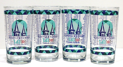 #ad Kentucky Derby 141st Official 2015 Mint Julep Drink Glasses Set Of Four Nice $38.00