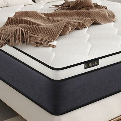 #ad 12quot;14quot; Gel Memory Foam Mattress In A Box Pocket Spring Twin Full Queen King Size $268.99