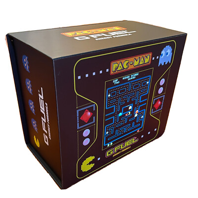 #ad GFUEL Pac Man Power Pellet LIGHT UP Collector#x27;s Box Tub amp; Shaker RARE $99.99