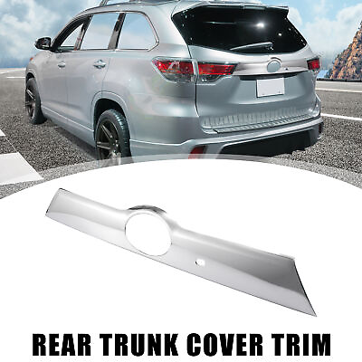 #ad Chrome Plated ABS Rear Trunk Cover Trim Tail Gate for Toyota Highlander 14 19 $49.49