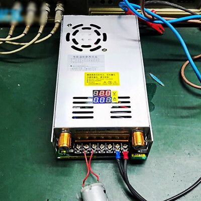 #ad 110V Adjustable Power Supply DC 0 48V 10A Precision Variable Digital Lab Adapter $52.00