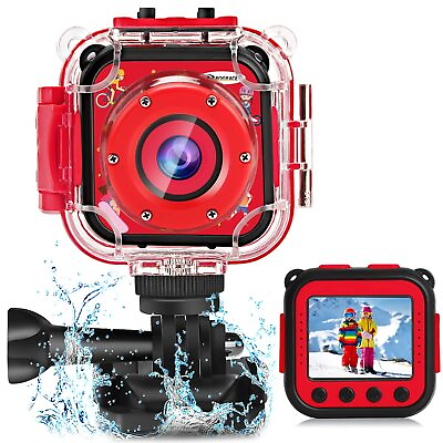 #ad PROGRACE Children Kids Camera Waterproof Digital Video Camera for Kids HD 1... $51.83