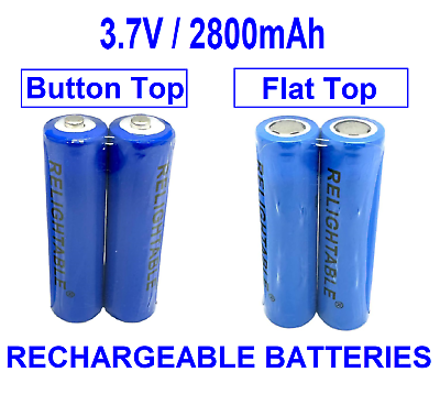 #ad 3.7 Volt 2800mAh Rechargeable High Capacity Li ion Batteries 3.7V $8.99