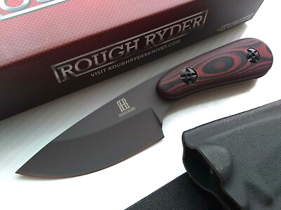 Red G10 Horizontal Conceal Carry Full Tang Fixed Blade Knife Kydex Sheath Small $33.95