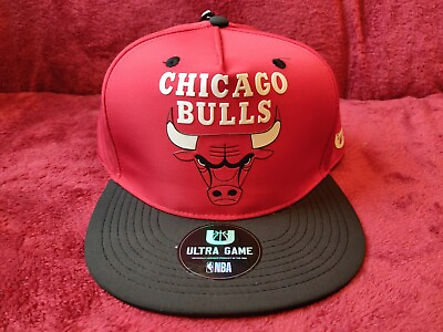 #ad Chicago Bulls Hat Ultra Game NBA Mens Snapback Brand New $9.95