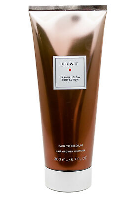 #ad Glow It Gradual Glow Body Lotion Fair to Medium Hair Growth Minimizer 6.7 fl oz $10.39