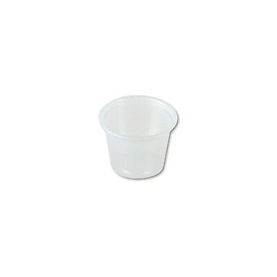 #ad SOLO Polystyrene Portion Cups 1 oz Translucent 2500 Carton P100N $45.16
