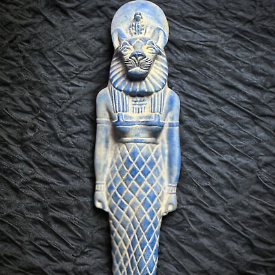 #ad UNIQUE ANCIENT EGYPTIAN ANTIQUES Statue Large Of Goddess Sekhmet Lion Pharaonic $189.00