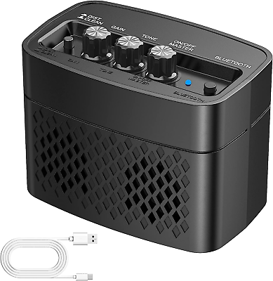 #ad Mini Guitar Amp 5W Small Portable Electric Guitar Amplifier Clean amp; Distortion $36.30