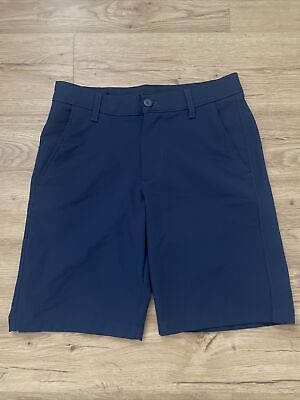 #ad Under Armour Mens Drive Shorts Navy Blue Stretch Golf Fit Size 30 $24.99