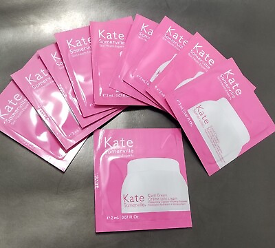 #ad KATE SOMERVILLE Cold Cream Moisturizing Cleanser × 10 Samples 2 ml Each Packet $9.99