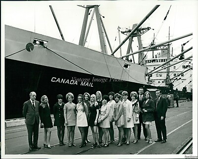 #ad 1970 Candidates For Miss Maritime Aboard Canada Mail Beauty Pageant Photo 8X10 $19.99
