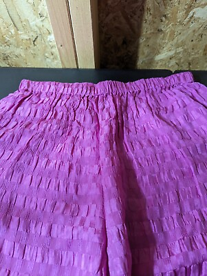#ad ladies medium size 100% silk pink pajama pants $17.99