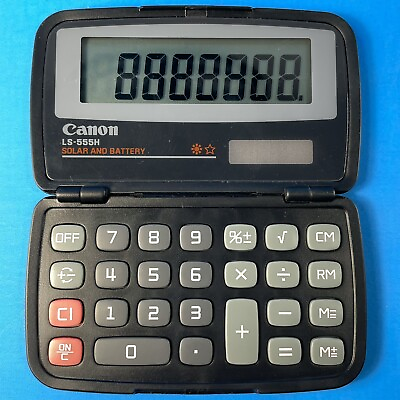 #ad Canon LS555H Handheld Foldable Pocket Calculator 8 Digit LCD CNMLS555H $11.69