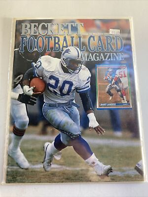 #ad Beckett Football Card Magazine Barry Sanders Issue #4 May June 1990 $10.99