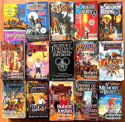 #ad The Wheel of Time Complete Series 1 14 Prequel Robert Jordan Eye of the World $154.99