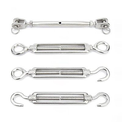 #ad T316 Stainless Steel Jaw Jaw Closed Body Turnbuckle 3 16quot; 1 4quot; 1 3quot; 3 8quot; 1quot; $2.85