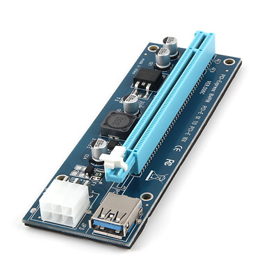 #ad USB 3.0 Pcie PCI E Express 1x To 16x Extender Riser Card Adapter Power BTC Cable AU $19.20
