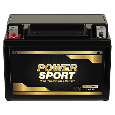 #ad 12V 9AH YTX9 BS Replacement for Motorcycles ATV Maintenance Free Battery $30.99