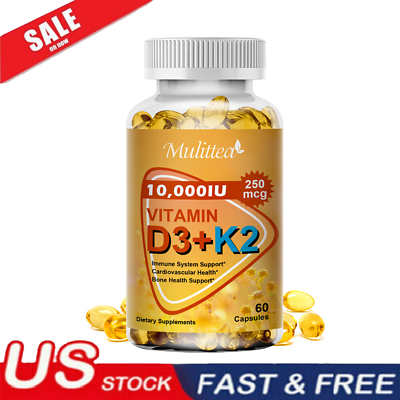 #ad Vitamin K2 MK 7 D3 10000IU Vitamin Supplement Boost Immunity amp; Heart Health $11.99