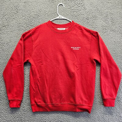 #ad We#x27;re Not Really Strangers Adult Large Sweatshirt Crewneck Pullover Red $20.99