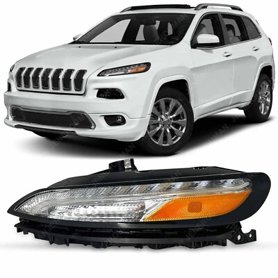 #ad For 14 18 Jeep Cherokee Driver Side LED Bumper Parking Light Turn Signal Lamp $83.99