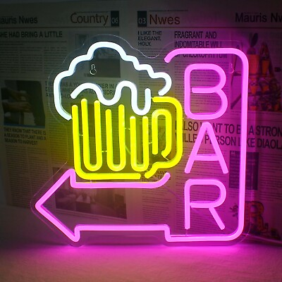 #ad BAR LED Neon Light Sign 12quot;x13.” Eco friendly in stock $79.00
