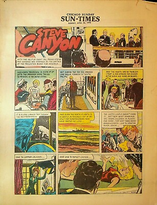 #ad Chicago Sunday Sun Times Comic Section April 26 1970 Steve Canyon Mary Worth $24.21