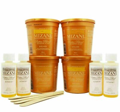 #ad Mizani Butter Blend Sensitive Scalp Rhelaxer 4 Applications KIT $43.50
