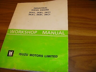 #ad Isuzu 2KA1 3KA1 2KB1 3KB1 2KC1 3KC1 Diesel Engine Shop Service Repair Manual $209.30