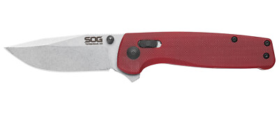 #ad SOG Knives Terminus XR Crimson Red G 10 Carbon Steel TM1023 BX Pocket Knife $54.95